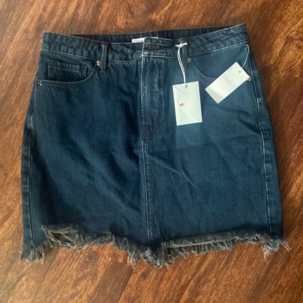 Good American jean skirt